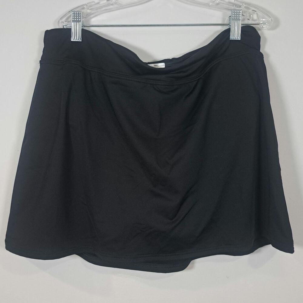 Lands' End Women's Black Swim Skirt Size 12